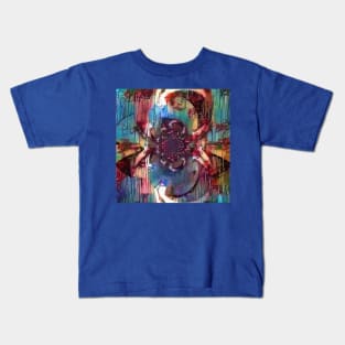 Abstract canvas in vivid colors Kids T-Shirt